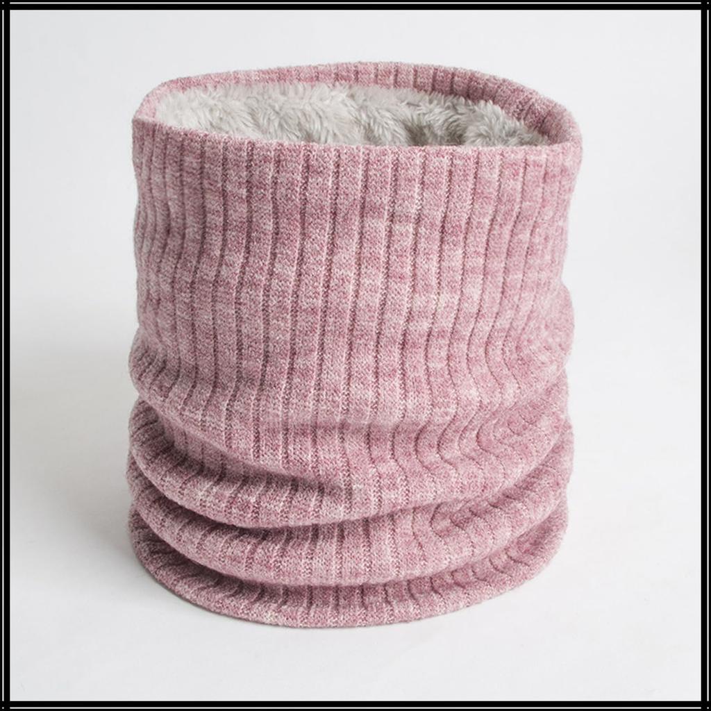 White Fang MA146 (White) Neck Warmer, Fleece-Lined, Warm, Simple, Casual, Colorful Beanie for Women