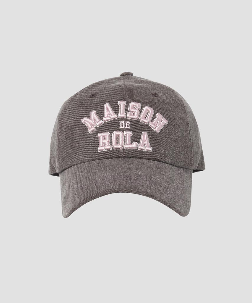ROLAROLA Maison De Rola Campus Logo Pigment Ball Cap Brown