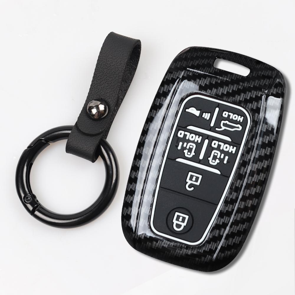 For Kia Sedona Grand Carnival 2015 2016 2017 2018  Stonic Forte Niro Soul Sorento ABS Carbon Car Key Cover Case