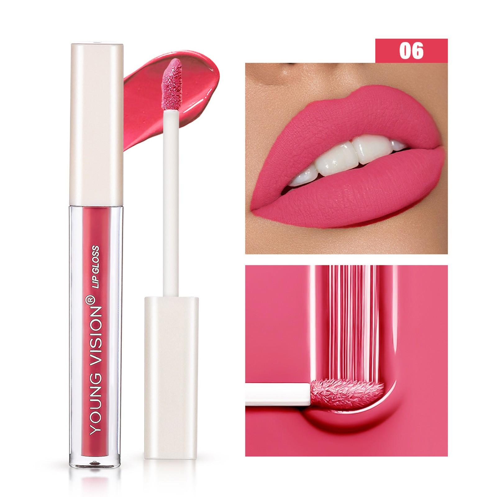 

YOUNG 6 цветов с антипригарным покрытием, водонепроницаемая губная помада, стойкий блеск для губ