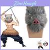 Authentic Anime Demon Slayer Kimetsu No Yaiba Hashibira Inosuke Pig Cosplay Mask Ideal For Costume Parties
