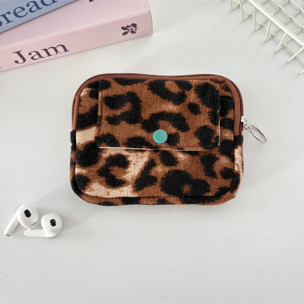 Bow Ethnic Style Coin Purse Polka Dot Small Cosmetic Bag Zipper Pouch Earphone Bag  Travel