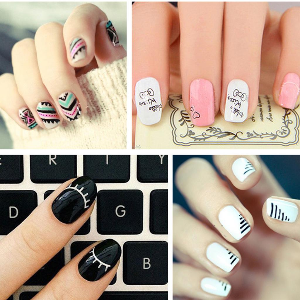 3 Pcs Nails Art Liner Brushes Nails Painting Brush Nails Art Brushes Nails Art Drawing Pen Manicure Tool for Salons