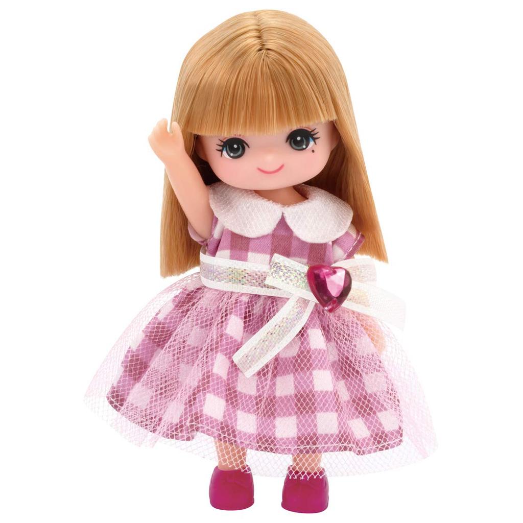 Takara Tomy "Licca-chan Doll LD-22 Twin Little Sister, Smiling Maki-chan" Dress-Up Doll Pretend Play Toy for Ages 3 and Up [Doll (dress, underwear)