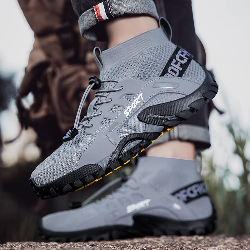 Hiking Shoes for Man Outdoor Comfortable Breathable Mesh High Top Boots Mountaineering Woman Quick Drying Travel Sneaker