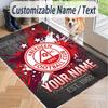 Custom Text Printed Rug Aberdeen FC Non Slip Floor Carpet For Home Room Decor