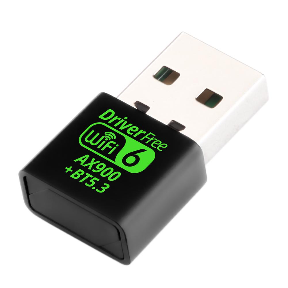 USB WiFi 6 Bluetooth-Compatible 5.3 Adapter 2in1 Dongle Dual Band 2.4/5.8GHz Mini USB WiFi Dongle USB WiFi Adapter for PC/Laptop