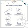111 Pieces Balloon Garland for Scary Halloween Party Decoration Birthday Balloon Decoration and Event Celebration Supplies