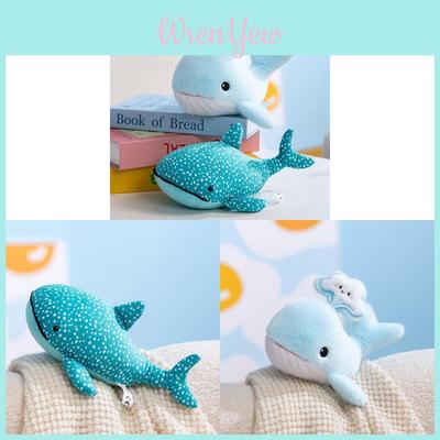 Whale Plush Toy For Kids Soft Cartoon Marine Animal Gift For Children