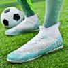 35-47 Herren High-Top-Socken Fußballschuhe TF Broken Nails Jugendsportschuhe Fußballtrainingsschuhe Jungenschuhe