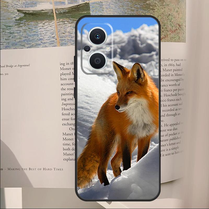 

Cute Animal Fox Cover For OPPO Reno 11F 12F 13F 14F 14 10 11 13 Pro 7 8 Lite OPPO Find X8 X6 X5 X9 Pro Case OPPO Find X5 Pro