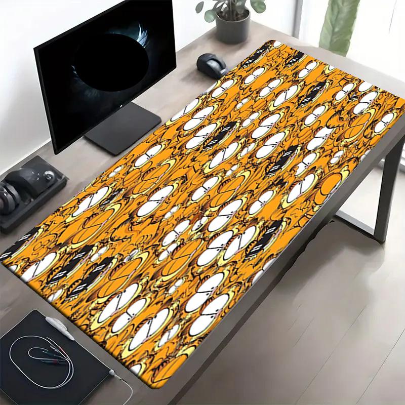 Garfield Print Mouse Pad, Anti‑Slip Desktop Keyboard Mat, for PC Laptop Gaming Working Daily Use, Cool Festival Surprise Gift