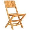 VidaXL Chaises de jardin pliantes 2 pcs 47x61x90 cm bois massif teck 362759