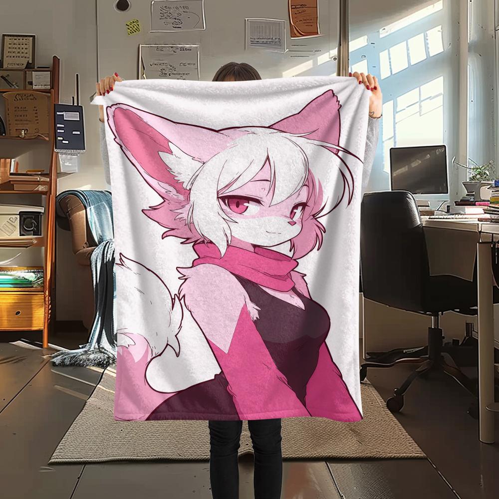 1 Manta de Franela con Estampado de Dibujos Animados, Alta Calidad, Cómoda para Todas las Estaciones, Decoración del Hogar, Calidez y Confort, Perfecta para Regalo de Navidad o Cumpleaños