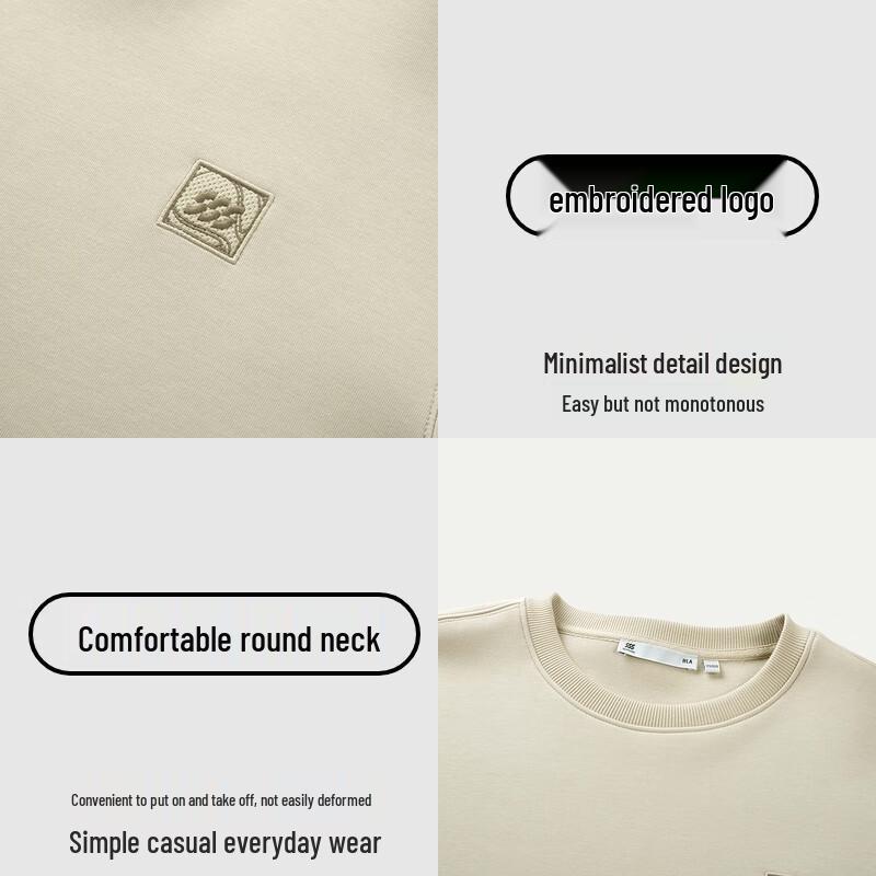 HLA Men's Equestrian Sports Round Neck Long Sleeve Sweatshirt