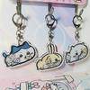 Funny Cute Cartoon Chiikawa Hachiware Usagi Acrylic Shaking Keychain Pendant Bag Ornaments Creative Toys Couple Accessories Gift