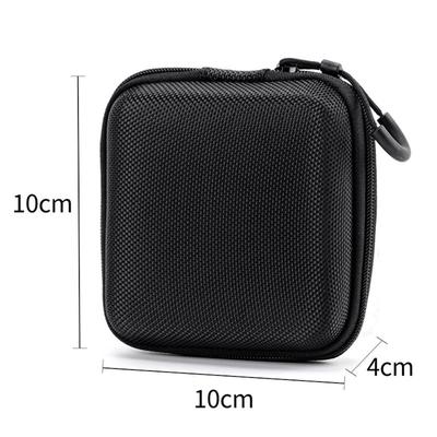 New Hard Shell EVA Storage Box Black Portable Pouch Carrying Bag Mini Zipper Earphone Case Digital Accessories