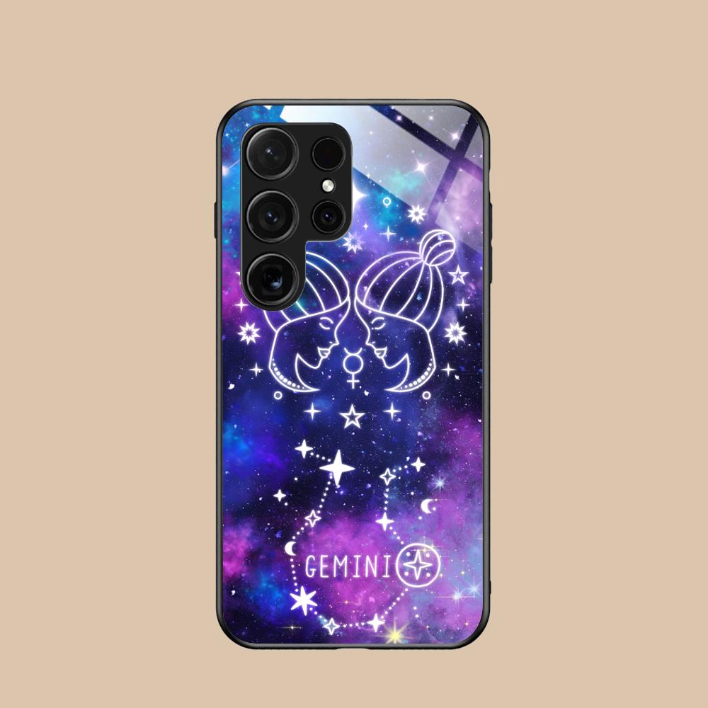 

Знак зодіаку Близнюки Чохол для мобільного телефону для Samsung Galaxy A56 55 54 53 52 51 36 35 34 23 16 15 5G Скляний Кольоровий Чохол Galaxy A12
