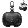 Business PU Leather Earphone Protective Case With Hook for AirPods Pro 3