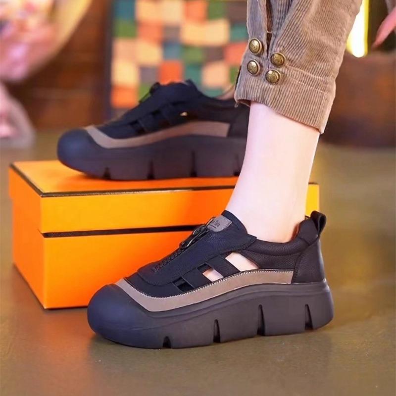 Baotou sandals women's new outer wear summer thick sole soft sole soft surface comfortable breathable hollow hole single shoes