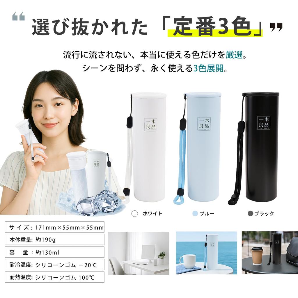 I Lättvikt för Vakuumisolerad Rostfritt Stål Iskylning Mini Is Halskylningsflaska med Hals Värmekylning Utomhus Återanvändbar Isförpackning för Barn