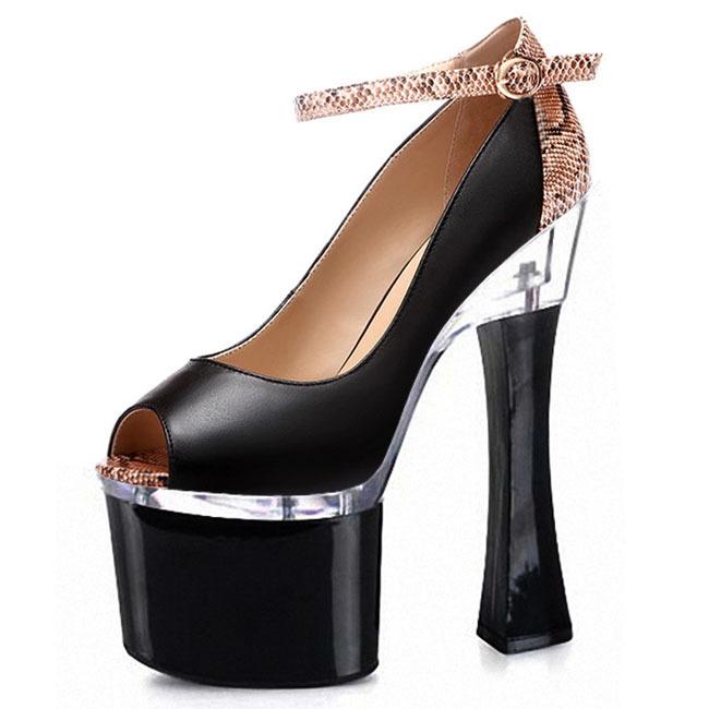 One piece of 2025 new model, wind high heel, table shoes 16CM ultra-fine heel women's shoes