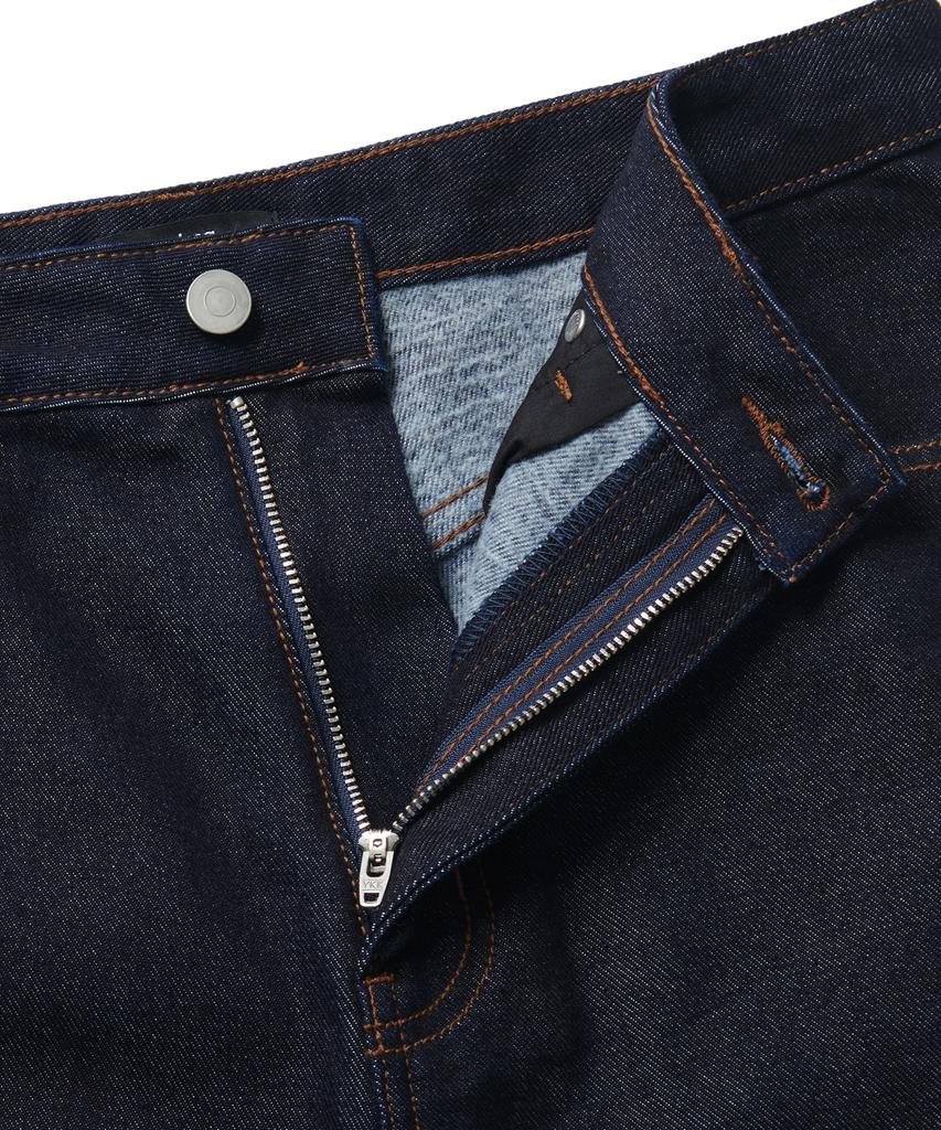 MUSINSA STANDARD Brushed-In Wide Denim Pants [Deep Indigo]