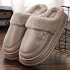 Pantofole invernali da uomo, calde, con fodera in peluche, suola in EVA, infradito da interno, tomaia impermeabile, comode scarpe da casa in memory foam, taglie forti
