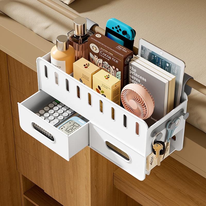 Bed Hanging Basket - Multifunctional Dorm Organizer for Bedside Storage, Space-Saving Must-Have for Students