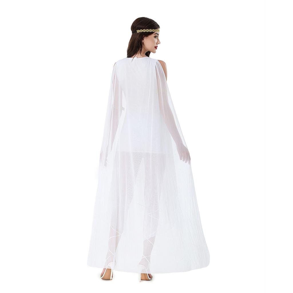 Greek Muse Medieval Skirt Halloween Costume Dress Cleopatra Athena Roman Performance Costume