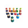 DIY Children's Wooden Toy Creative Stacked Rainbow Building Blocks Large Size Montessori Educational Toys for Children Kids