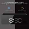 Digital Alarm Clock Big Screen LED Bedside Alarm Clock Mirror Clock Snooze
