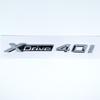 Adesivo Emblema Auto 3D ABS Nero Lucido Argento XDrive 40i 40d 45i 45d 48i 48d Per BMW X1 X2 X3 X4 X5 X6 X7 GT