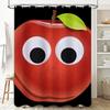 Eye-Catching Fruits Shower Curtain Set Perfect for Bathroom Decor