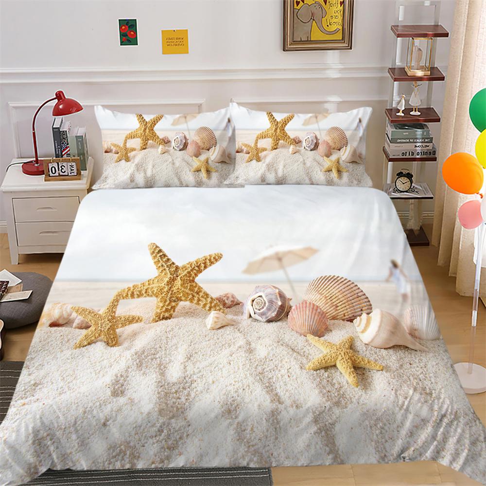 Bedrucktes Trösterbezug-Set „Scenery“, Doppelbettgröße, Mikrofaser-Heimbettwäsche, modische High-End-Heimtextilien für Teenager