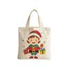 Large Capacity Christmas Canvas Gift Bag Cartoon Merry Christmas Decor  Party Favors