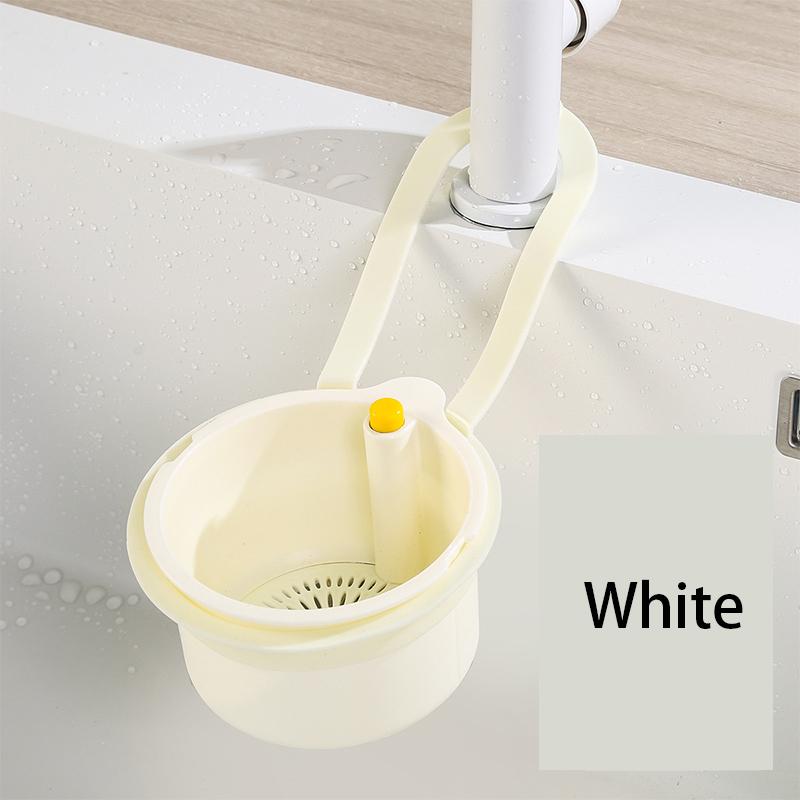 1PCS Kitchen Sink Strainer Basket,Faucet Hanging Strainers with Openable Bottom Cover,Household Multi-Functional Food Colanders