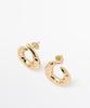 Massimo Dutti Textured Hoop Earrings