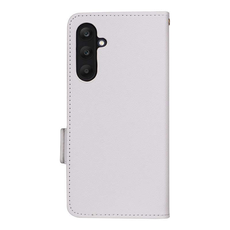 Samsung M55/C55 5G Leather Phone Case with Card Holder, Stand, and Lanyard