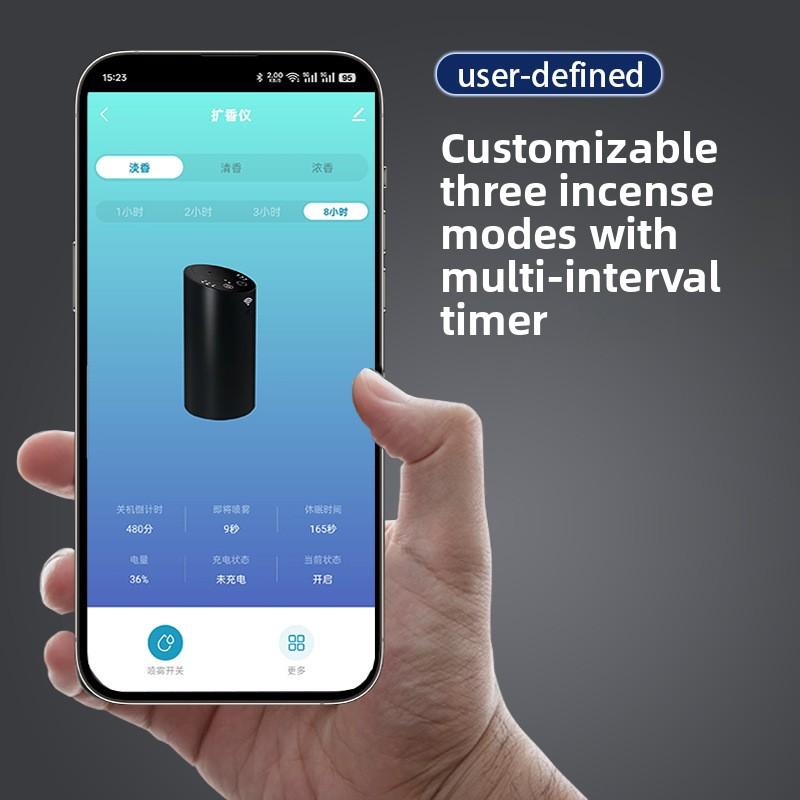 APP Aromatherapy Machine Aluminum Alloy Pure Essential Oil Anhydrous Aromatherapy Machine Portable Automatic Fragrance Machine
