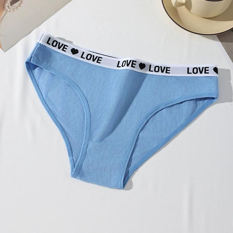 Kobiety Bawełniane Majtki Seksowne Damskie Majtki Litera Majtki Dziewczęce Miękka Damska Bielizna Oddychająca Elastyczna Damska Bielizna XS-XL