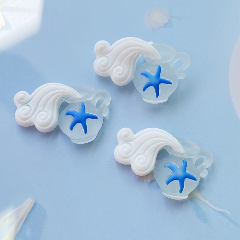10Pcs New Cute Mixed Ocean Series Flat Back Resin  Scrapbooking DIY Jewelry Craft Decoration Accessories H330
