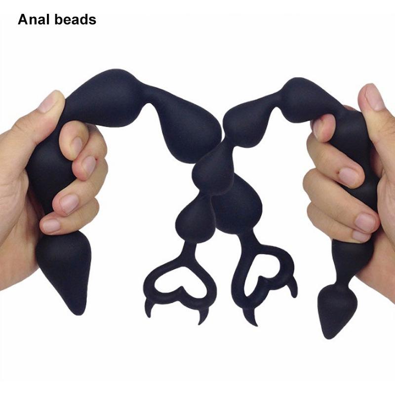 Silicone Back Court Pull Beads Anal Plug Tail Super Long Devil Pull Beads Anal Masturbation Device Anal Beads Couple Sex