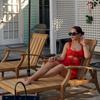 Sexy Flower One Piece Swimwear Brazilian Biquini Cut Out Swimwear Women Swimsuits High Leg Bodysuit Bathing Suit Monokini