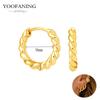 925 Silver Ear Needle Fashion Light Luxury Gold hoop earrings Classic Retro Collection earrings for women Jewelry Gift