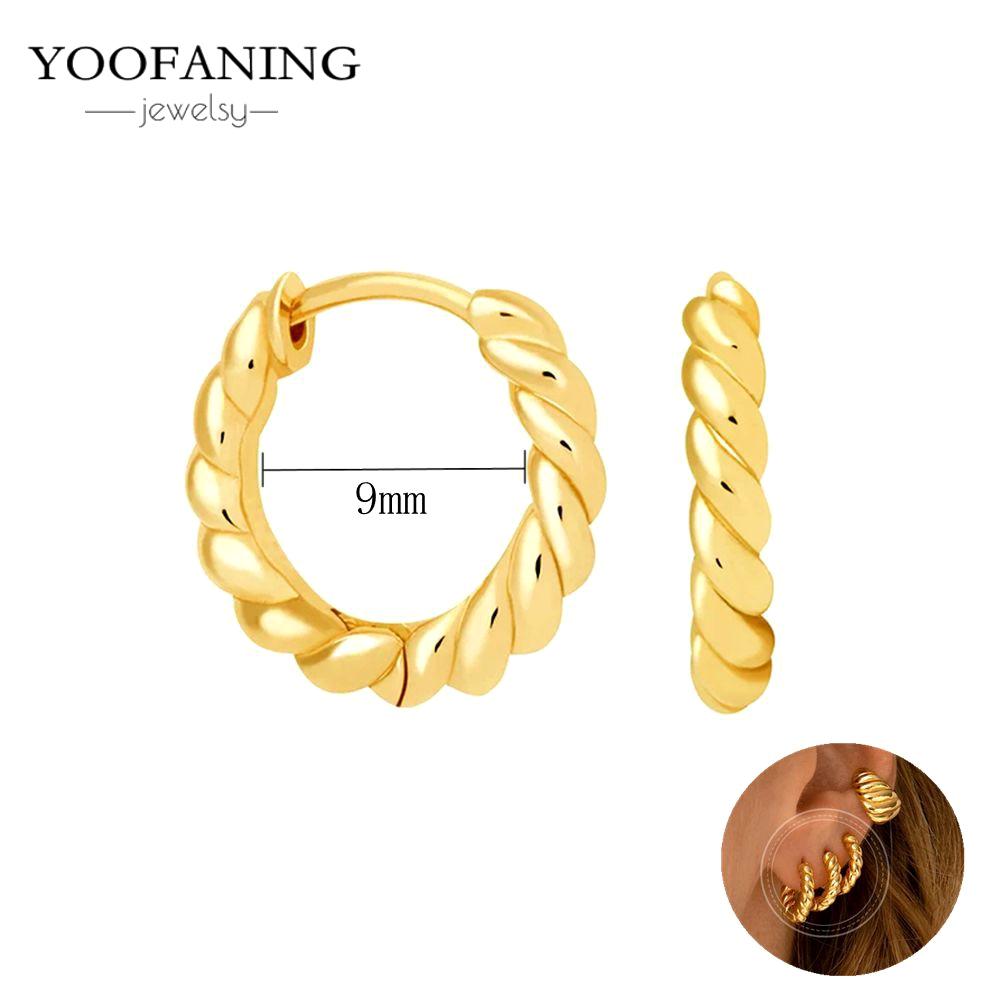 925 Silver Ear Needle Fashion Light Luxury Gold hoop earrings Classic Retro Collection earrings for women Jewelry Gift