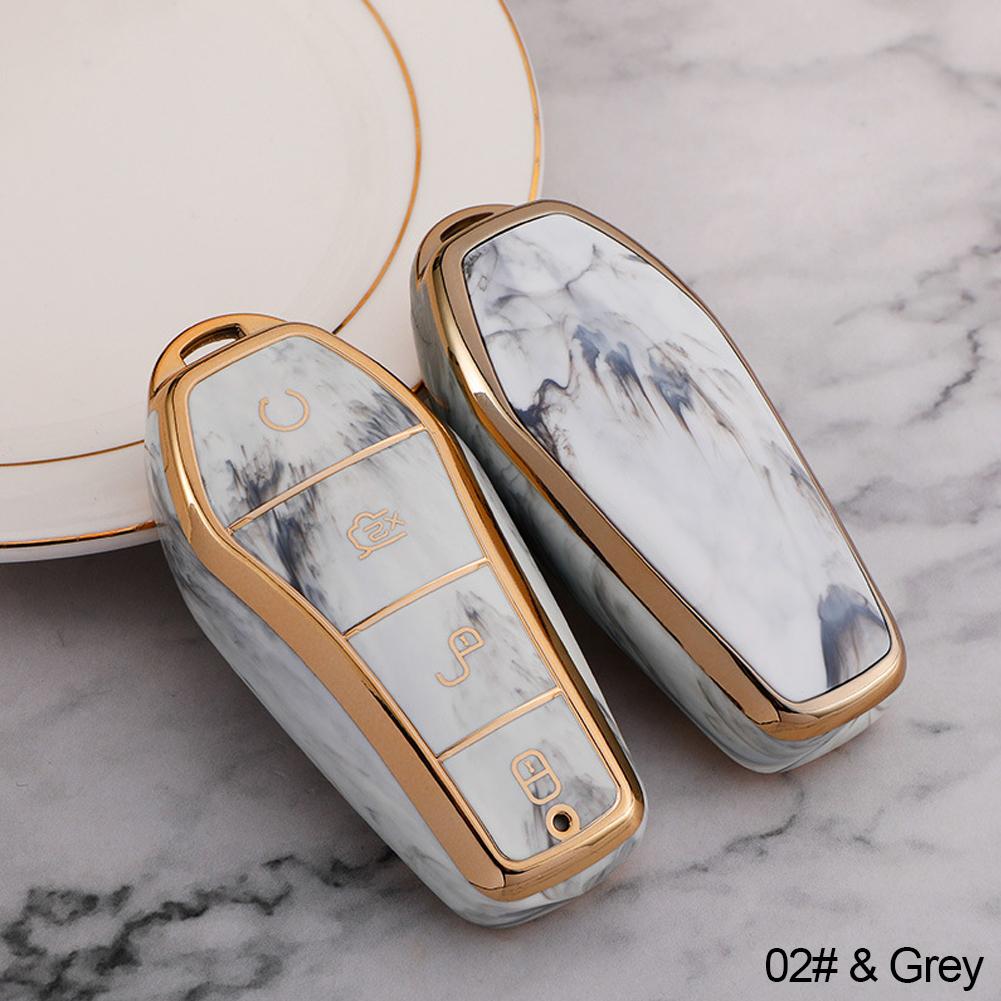 For BYD Qin Plusdmi Atto 3 Han EV Dolphin New Soft TPU Car Key Case 4 Buttons Remote Control Protect Cover Durable Accessories