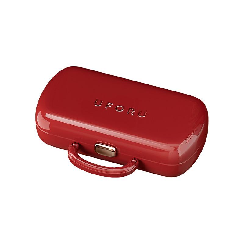 Multi-Functional Dustproof Storage Box Creative Sewing Box Portable Student Manual Sewing Including Needles And Threads красный