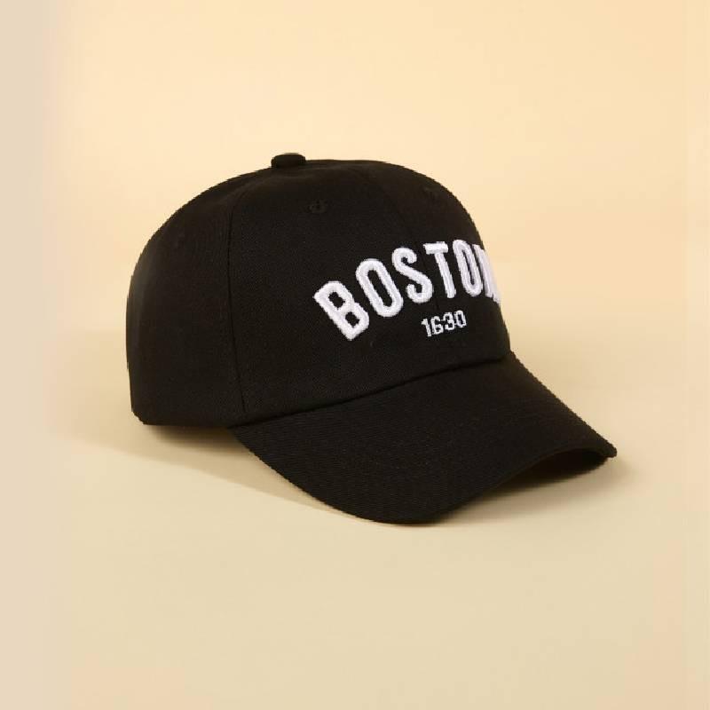 Stylish Children s Baseball Cap For Boys Girls Spring Autumn Embroidered Alphabet Hat Kid чёрный