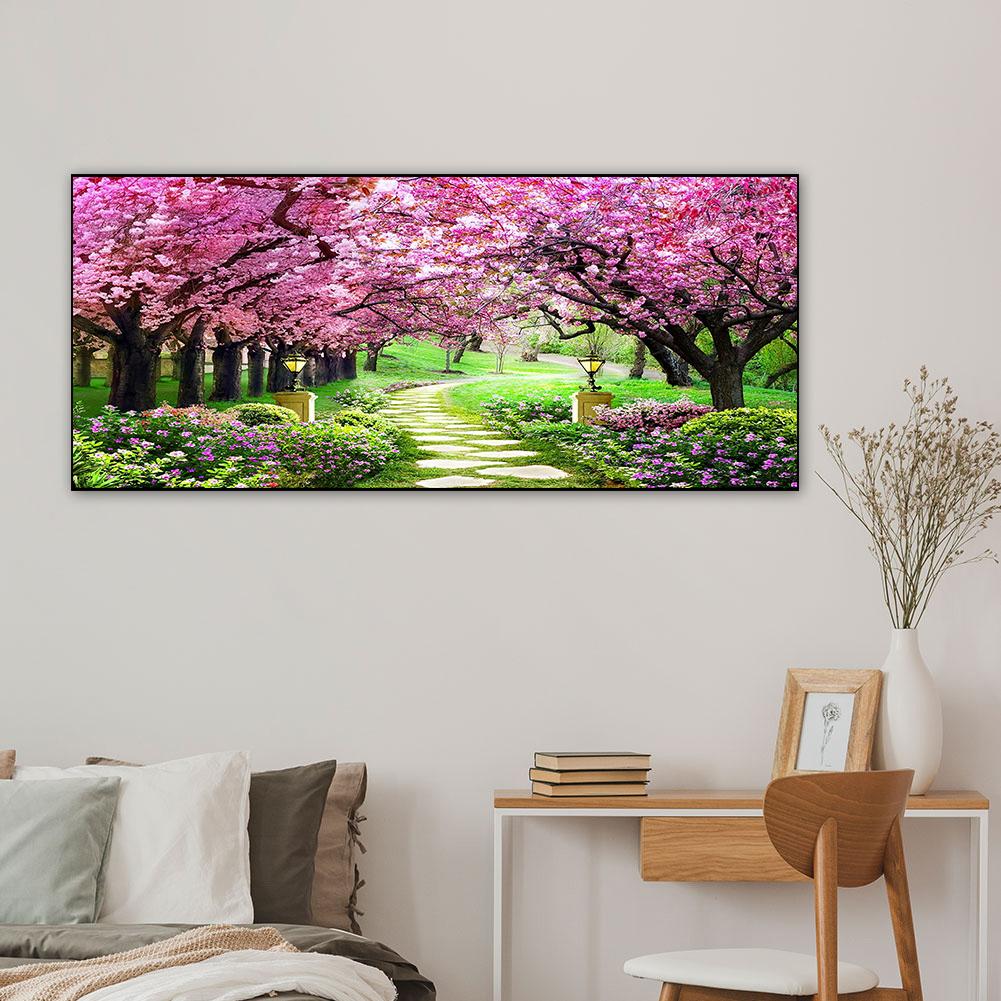 Natural Scene Oil Paint By Numbers Kits 80x40cm Canvas Picture DIY Wall Drawing